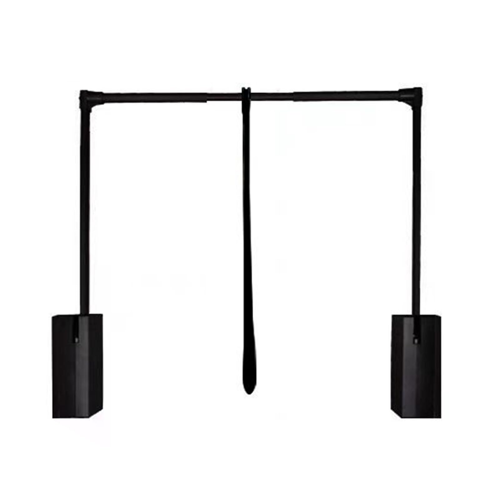 GTHTUHFD Adjustable Pull Down Closet Rod Aluminum Alloy Double Buffer Hanging Rail For Wardrobe 15Kg Load Capacity Perfect For Bedroom Cabinets & Nizing Clothes Color 3-Width 940-1260mm