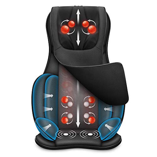 Snailax Shiatsu Air Compression Back Massager Foot Machine Bundle | Massage Chair Spot Massage For Neck And Back, Vibration Massage Seat Cushion #TOP5