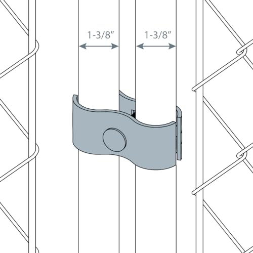 Dailydanny 10 Set Chain Link Fence Panel Clamps 1-3/8" Dog Kennel Panel Clamp for Round Pipe Panel Frame by Dailydanny - Image 6