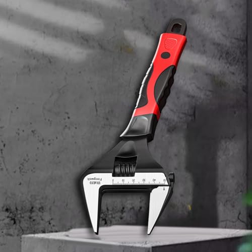 Llave de plomería universal de acero con gran apertura de precisión y mango ergonómico para baño 6