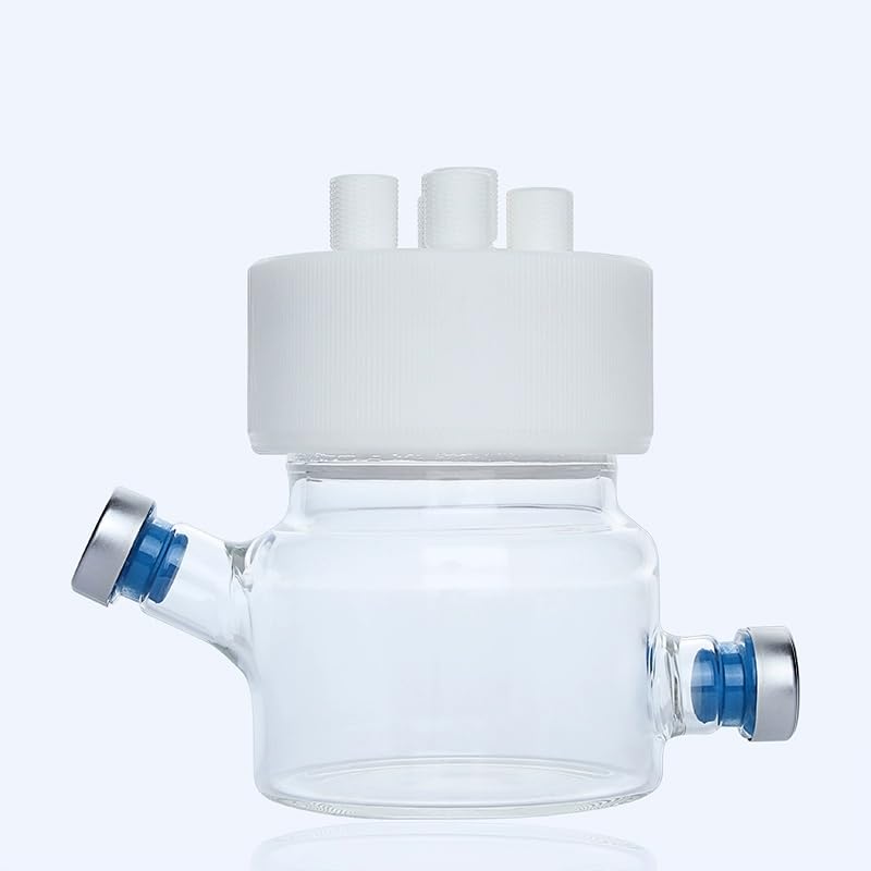 Thermostatische Wasserbad-Elektrolysezelle mit hohem Borosilikatglasgehalt, PTFE-Abdeckung und Schnellverbindungsschnittstellen(Single-Layer)