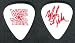 Mark St. John KISS White Tiger Red Imprint Guitar Pick
