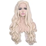 Deifor Long Curly Wave Synthetic Hair with Braids for Daenerys Targaryen Costume Cosplay Wigs (Light...