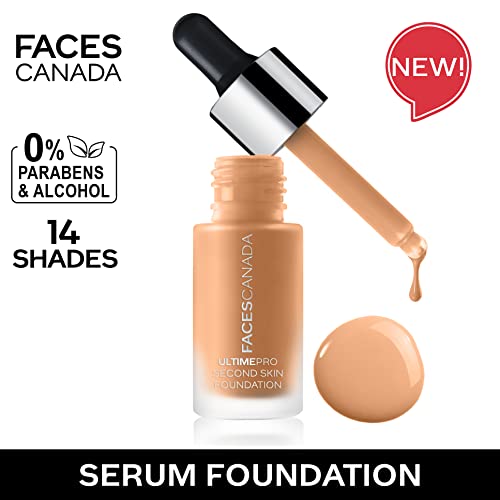 Image of FACESCANADA Ultime Pro Second Skin Foundation - Absolute Ivory 012, 15ml | Lightweight Anti-Ageing Serum Foundation | 3X Lighter | Natural Matte Finish | Medium To High Coverage | SPF 15 | Non-Oily