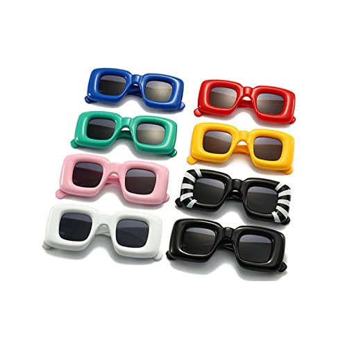 Image of laureles Fashion Cat Eye Y2K Sunglasses Women Vintage Red Yellow Blue Square Sun Glasses Men Punk Shades UV400