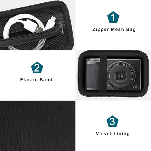 Funda para cámara digital RICOH GR series negra miniatura 6
