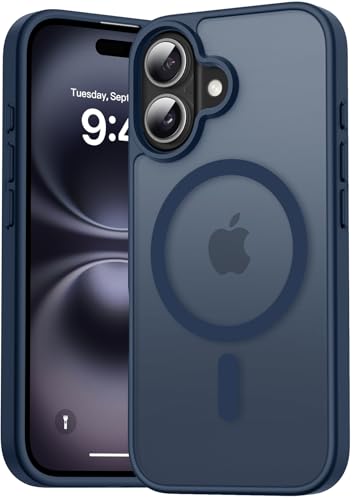 [Adsorbimento Super Magnetica]: Custodia Compatibile con iPhone 16 è dotata di potenti magnetica integrati, forza di serraggio di 1500 g per una ricarica wireless più rapida e semplice, oltre a garantire una stabilità sufficiente. I magneti perfettamente allineati rendono la ricarica wireless più veloce e più semplice che mai.Compatibile con la maggior parte degli accessori MagSafe, come power bank, portafoglio e supporto per anello del telefono.