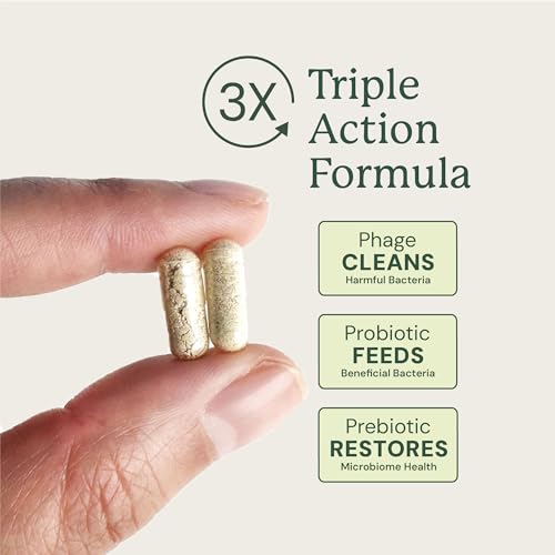 Image of Animal Biome Cat Pre and Probiotic, S Boulardii, Gut Maintain, 30 Capsules | Triple-Action Cat Probiotics, Prebiotics & Phage Supplements for Gut Health, Hairballs, Diarrhea Support, Open as Food Topper