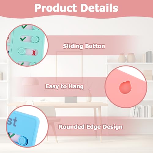 KMFYMPT 4 Stück To Do List Checklist Board, 20 x 12 cm To Do Board, Todo Liste Taskboard, Kommt Mit 20 Blankokarten, Geeignet für die Familienerziehung und Kultivierung von Selbstdisziplingewohnheiten