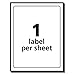 Avery 5450 Removable Print or Write Labels, 3 x 5 - White (Pack of 40)