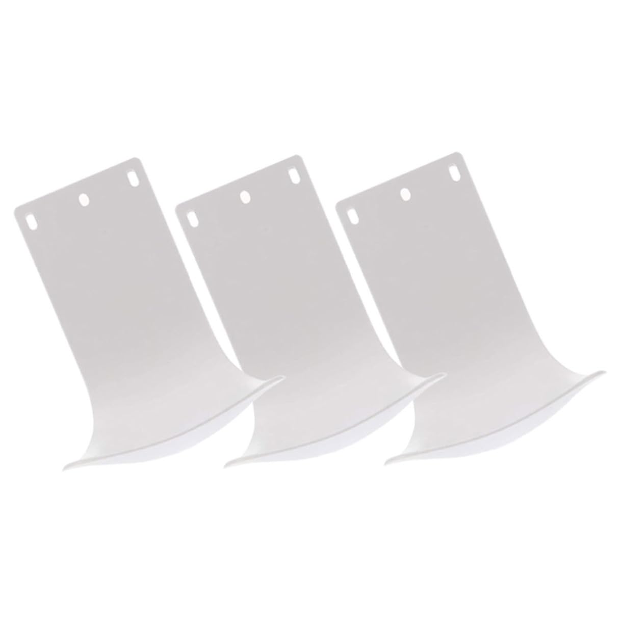Baluue 3 pezzi Vassoio Antigoccia per Dispenser Sapone da Parete in Abs Resistente e Facile da Montare per Bagno e Cucina Design Compatto e Superficie Liscia Sicura