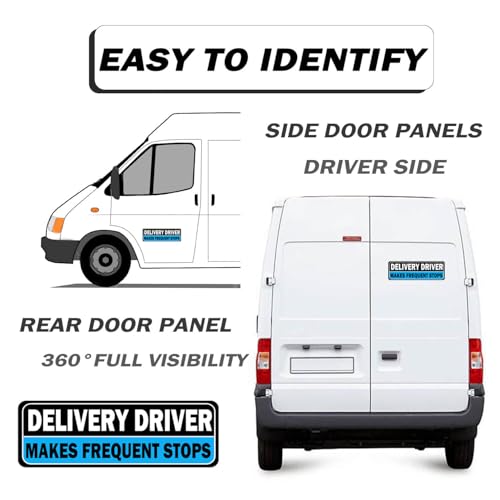 Image of Delivery Driver Car Magnet, Delivery Magnetic Car Door and Bumper Sign, High Reflective, Stronger Magnetic, Eye-Catching Design for Delivery.