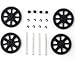 HUANRUOBAIHUO for Parrot AR Drone 2.0 Pinion Moteur Quadcopter Pièces détachées Equipements Engrenages & Set Arbre Quadrocopter Zubehör (Color : Black)