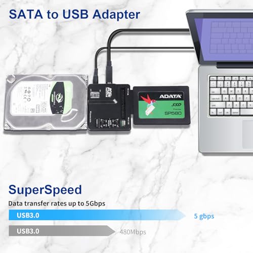 Adaptador Externo USB 3.0 a IDE y SATA para Disco Duro miniatura 5