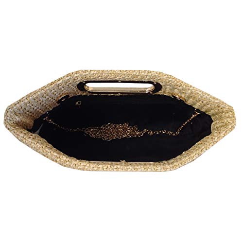Image of Top Handle Straw Clutch
