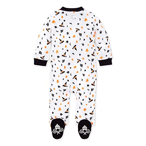 Image of Burt's Bees Baby unisex-baby Sleep & Play, Organic One-piece Romper-jumpsuit Pj, Zip Front Footed Pajama