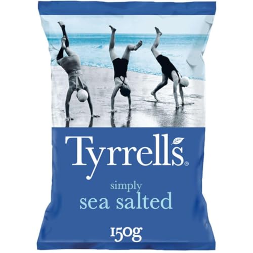 Tyrrell´s Lightly Sea Salted, slow-cooked crisps, 150g