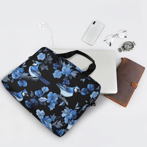 Bolso maletín para laptop 15.6 pulgadas azul y negro miniatura 7