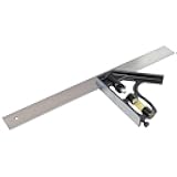 Stanley 2-46-222 Combination Square with metal handle, Silver/Black