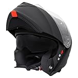 Zorax Matt Black M (57-58cm) ZOR-838 Double Visor Modular Flip up Front Motorcycle Motorbike Helmet ECE 2206 Approved