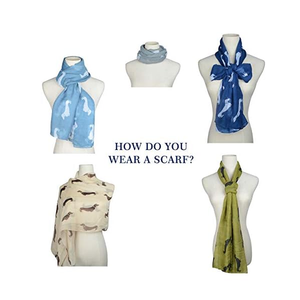 ISOCUTE Winter Scarf for Women Butterfly Fashion Light Weight Summer Hair Neck Ladies Warm Scarfs White Black - Image 4