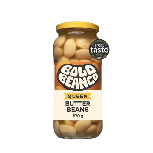 Bold Bean Queen Butter Beans 570g High Protein & Fibre Ready to Eat Vegan Gluten Free Pantry Staple