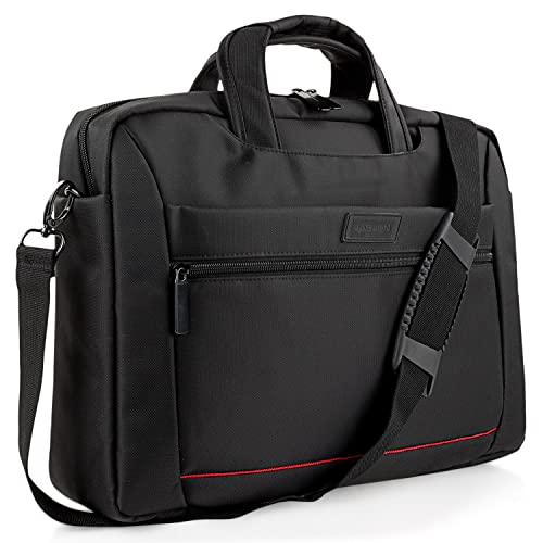 JASLEN - Laptoptasche das ist Praktisch zu Bedienen, Notebook Tasche Langlebig und Leicht - Elegant Designte Laptop Tasche für Damen und Herren - Arbeitstasche Herren und Arbeitstasche Damen, Schwarz Cover