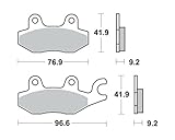 Bremsbeläge TRW MCB 663 für HONDA VT 125 C Shadow JC29 99-00 (vorne)
