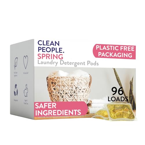 The Clean People Laundry Detergent Pods - Hypoallergenic Laundry Pods - Ultra Concentrated,...