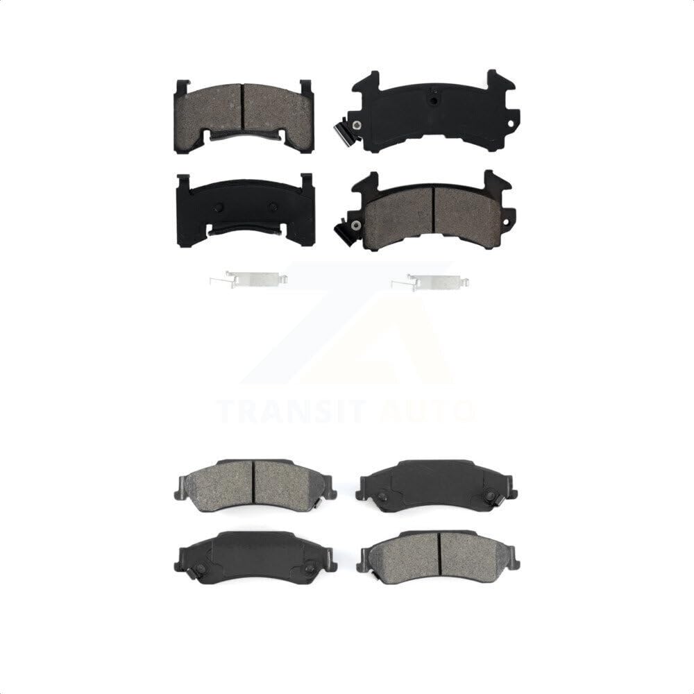 Front Rear Semi-Metallic Brake Pads Kit For Chevrolet S10 GMC Sonoma Blazer Jimmy Isuzu Hombre KSM-100188
