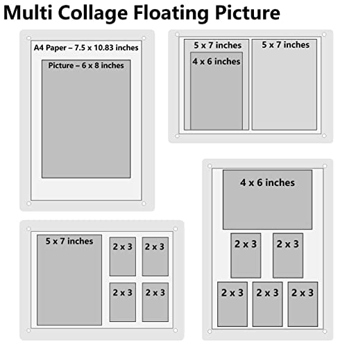 Halyuhn 8.5 X 11 Picture Frame 2 Pack, Clear Acrylic Photo Frame A4 Letter Size, Acrylic Desktop Picture Frame, Picture Frame For Tabletop Display, Degree Certificate, And Family Portraits #TOP6