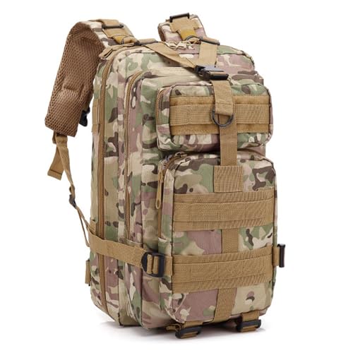 Backpack, 30L Waterproof Camping Backpack Oxford Cloth Hiking Heavy Duty Zipper Closure Lightweight for Camping Climbing Cycling Hiking