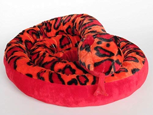 MT Plüschtier Schlange - 250 cm (Wüstenrot)