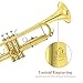 Trumpet Instrument,Band & Orchestra Musical Instruments for Beginners,With trumpets case,Mouthpiece,Cloth and Gloves (Golden)