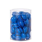 80 Pcs Heavy Duty Office Round Magnets,Home,Office, Kitchen, Refrigerator, Whiteboard Magnet Set Multiple Colors (Blue)