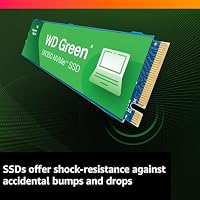 WD Green SN350 2TB NVMe SSD Internes Solid State Drive für Laptop und Desktop, M.2 2280 PCIe Gen3 x4, bis zu 3200 MB/s, schneller Boot, zuverlässiges Speicher-Upgrade für den täglichen PC-Gebrauch – Ansicht 5