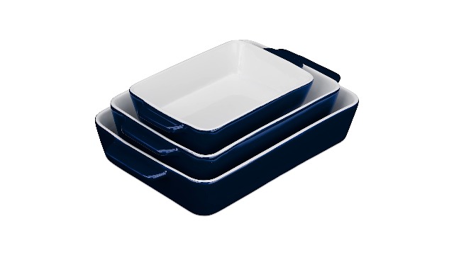 Plat à Four En Verre Borosilicate 4,5L Avec Couvercle - Pour Lasagnes, Gratins, Tiramisu - Relaxdays