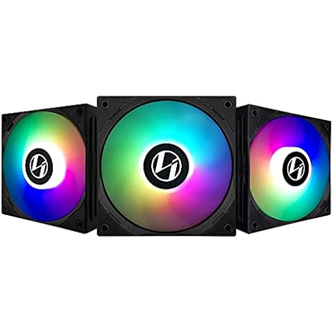 Lian-Li ST120 RGB PWM Lüfter, 3er Pack inkl. Controller - 120mm, schwarz, black Cover