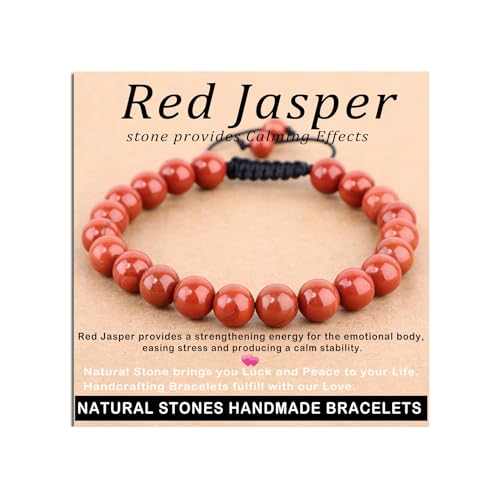 AD Beads 8mm Red Jasper - Stone Pepvodes...