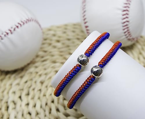 handmade braided bracelets baseball gifts for boys adjustable wristbands with baseball beads inspirational baseball bracelets for girls teens adults