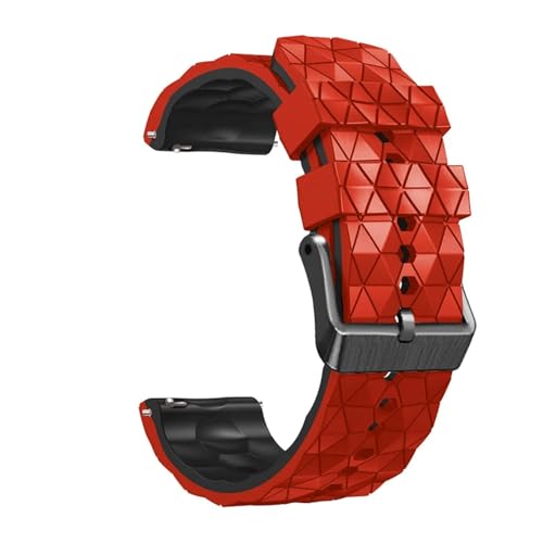 [�����ȓX] 22 mm�T�b�J�[�{�[���p�^�[���V���R���e�[�v�ɓK��Garmin Forerunner 255/265/Venu 3 Venu 2 Vivoactive 4�u���X���b�g�����x���g(Red Black)