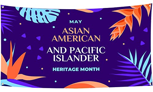 Asian Asian American and Pacific Islander Heritage Month Garden Flag 3 x 6 ft Outdoor Yard Banner Party Decoration Poster