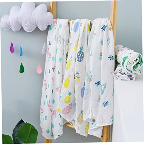 SECFOU Baby Badhanddoeken Peuter Badhanddoeken Peuter Slapen Zak Baby Gaas Deken Pasgeboren Slapen Hoofd Wrap Baby Inbakeren Baby Badhanddoek Inbakeren Dekens Grote Baby Badhanddoek Gaas - Afbeelding 7