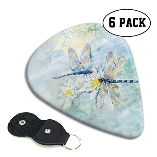 Dragonfly Lotus Lot de 6 médiators pour guitare acoustique, guitare électrique, basse, ukulélé – fins, moyens et épais - Les Beatles, Paul McCartney, John Lennon, RIngo Starr, George Harrison Dragonfly Lotus Lot de 6 médiators pour guitare acoustique, guitare électrique, basse, ukulélé - fins, moyens et épais – Image 3