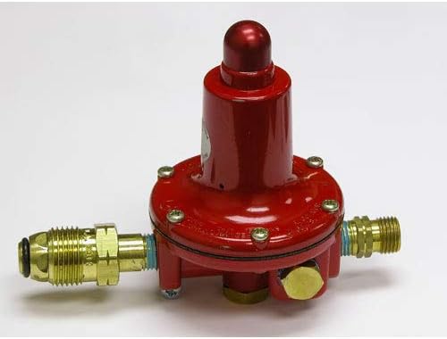 L.B. White 21788 2 Stage Propane LP Gas Regulator, 25psi Preset w/Soft Nose POL for Commercial — Compatible w/Norseman Jet, & Bertha Series