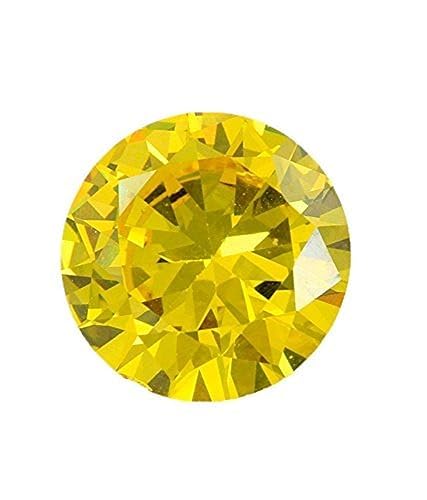 Oxyde de zirconium jaune 7,25 ratti petite pierre précieuse en vrac B0CQ7XH9