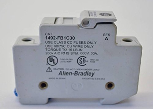 Lot of 10 Allen Bradley 1492-FB1C30 600V 30A Series A or B Fuse Holder 30 Amp