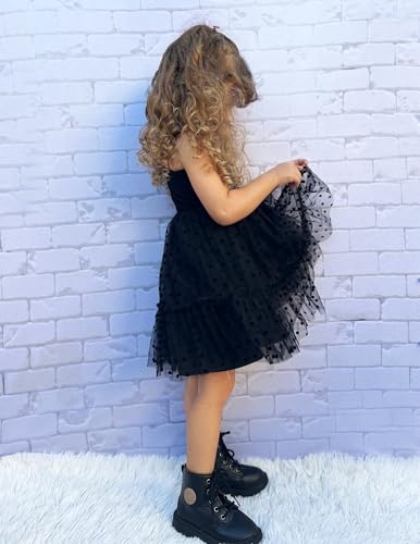 Arshiner Toddler Girls Tulle Dress Rainbow Tutu Birthday Princess Dresses Formal Photoshoot Outfit Summer Clothes 2-6T3