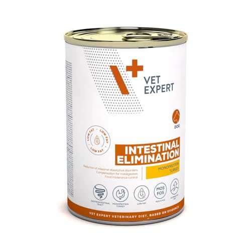 Vet EXPERT INTESTINAL Elimination Low Fat 400g - leicht verdauliche Tierernährung für Hunde mit...