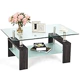 couchtisch glas schwarz quadratisch 【Hohe Stabilität】Die 4 robusten und großen Füße des Glastischs sorgen für die hohe Stabilität und schützen das Boden vor Kratzern.